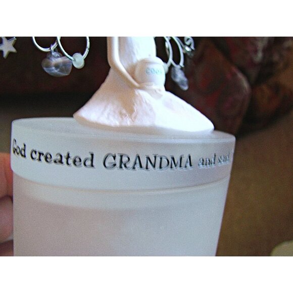 Vintage Acrylic Hallmark God Created Grandma Let There Be Love Trinket Box Case - Picture 5 of 12